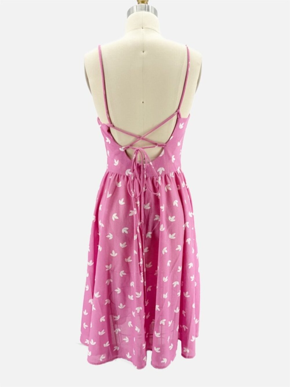 Avon Fashions Vtg 80s Pink Floral Sundress XS 11/12 - Picture 3 of 8
